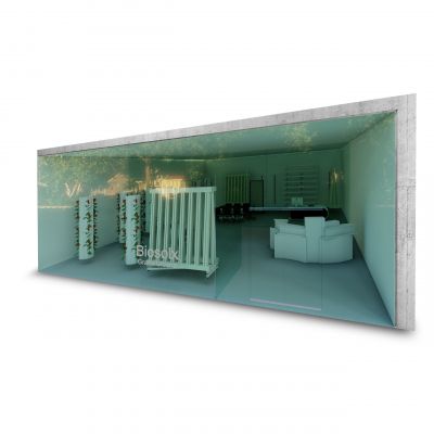 GRANJA BSX 150 Mt2 SISTEMA HIDROPÓNICO VERTICAL TAMD  BIOSOLX®